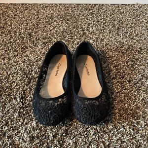 Black womens flats (size 8)